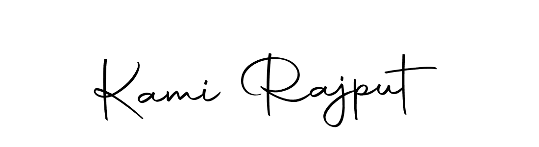 How to make Kami Rajput name signature. Use Autography-DOLnW style for creating short signs online. This is the latest handwritten sign. Kami Rajput signature style 10 images and pictures png