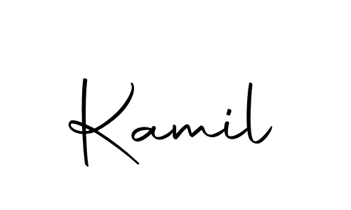 Use a signature maker to create a handwritten signature online. With this signature software, you can design (Autography-DOLnW) your own signature for name Kamil. Kamil signature style 10 images and pictures png