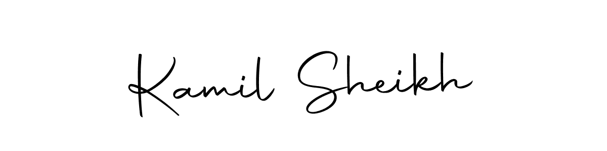 Design your own signature with our free online signature maker. With this signature software, you can create a handwritten (Autography-DOLnW) signature for name Kamil Sheikh. Kamil Sheikh signature style 10 images and pictures png