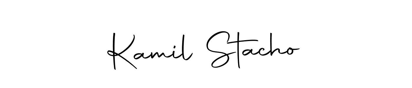Create a beautiful signature design for name Kamil Stachoń. With this signature (Autography-DOLnW) fonts, you can make a handwritten signature for free. Kamil Stachoń signature style 10 images and pictures png