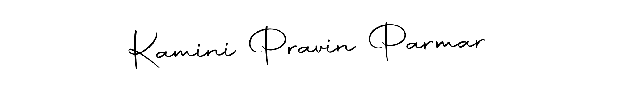 Design your own signature with our free online signature maker. With this signature software, you can create a handwritten (Autography-DOLnW) signature for name Kamini Pravin Parmar. Kamini Pravin Parmar signature style 10 images and pictures png