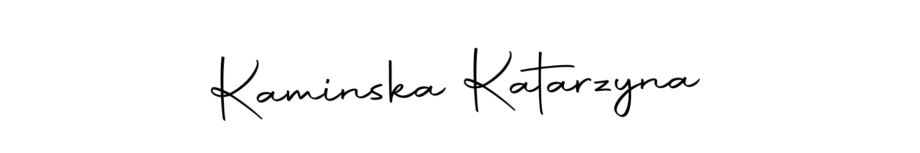 Design your own signature with our free online signature maker. With this signature software, you can create a handwritten (Autography-DOLnW) signature for name Kaminska Katarzyna. Kaminska Katarzyna signature style 10 images and pictures png