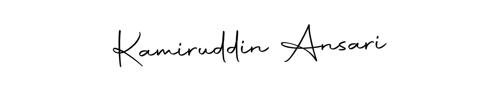 Make a beautiful signature design for name Kamiruddin Ansari. With this signature (Autography-DOLnW) style, you can create a handwritten signature for free. Kamiruddin Ansari signature style 10 images and pictures png