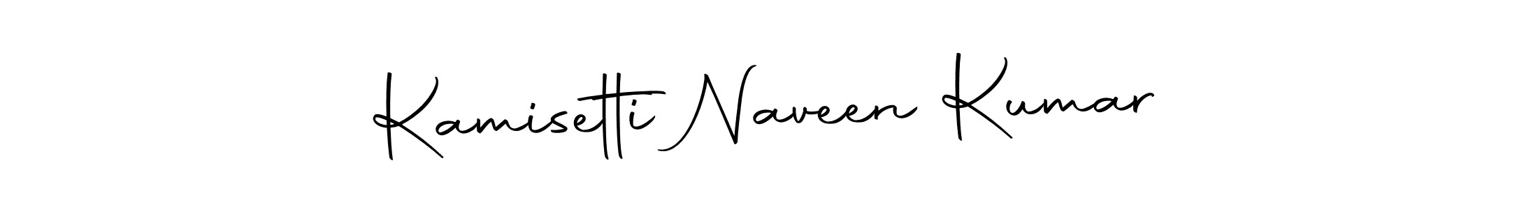 How to make Kamisetti Naveen Kumar name signature. Use Autography-DOLnW style for creating short signs online. This is the latest handwritten sign. Kamisetti Naveen Kumar signature style 10 images and pictures png