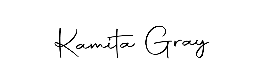 Design your own signature with our free online signature maker. With this signature software, you can create a handwritten (Autography-DOLnW) signature for name Kamita Gray. Kamita Gray signature style 10 images and pictures png