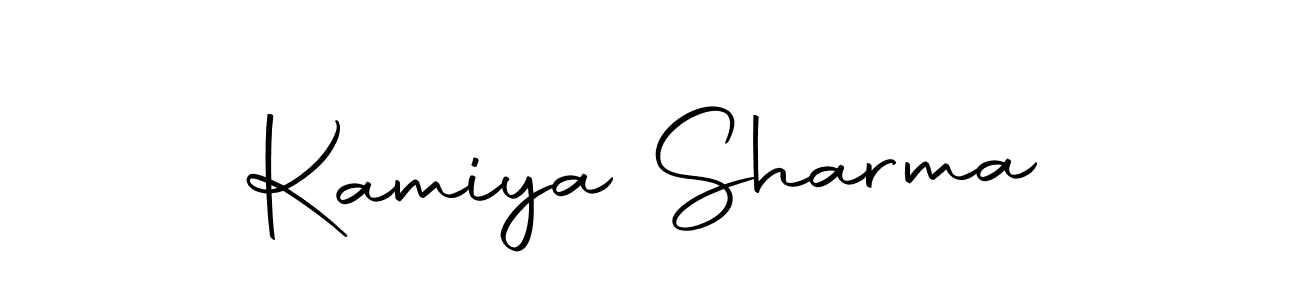 Design your own signature with our free online signature maker. With this signature software, you can create a handwritten (Autography-DOLnW) signature for name Kamiya Sharma. Kamiya Sharma signature style 10 images and pictures png