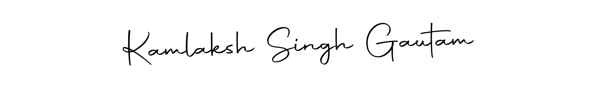 Create a beautiful signature design for name Kamlaksh Singh Gautam. With this signature (Autography-DOLnW) fonts, you can make a handwritten signature for free. Kamlaksh Singh Gautam signature style 10 images and pictures png