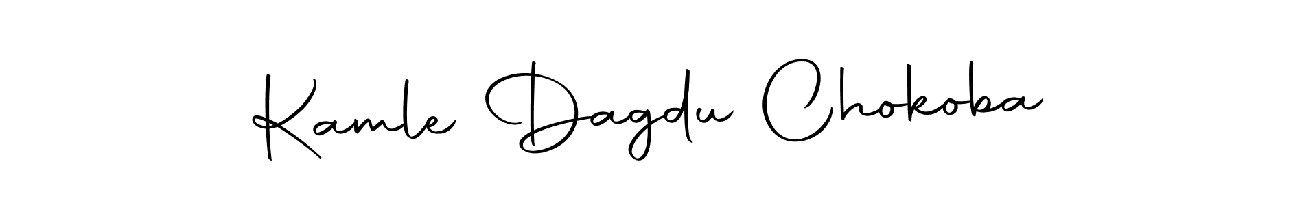 You can use this online signature creator to create a handwritten signature for the name Kamle Dagdu Chokoba. This is the best online autograph maker. Kamle Dagdu Chokoba signature style 10 images and pictures png