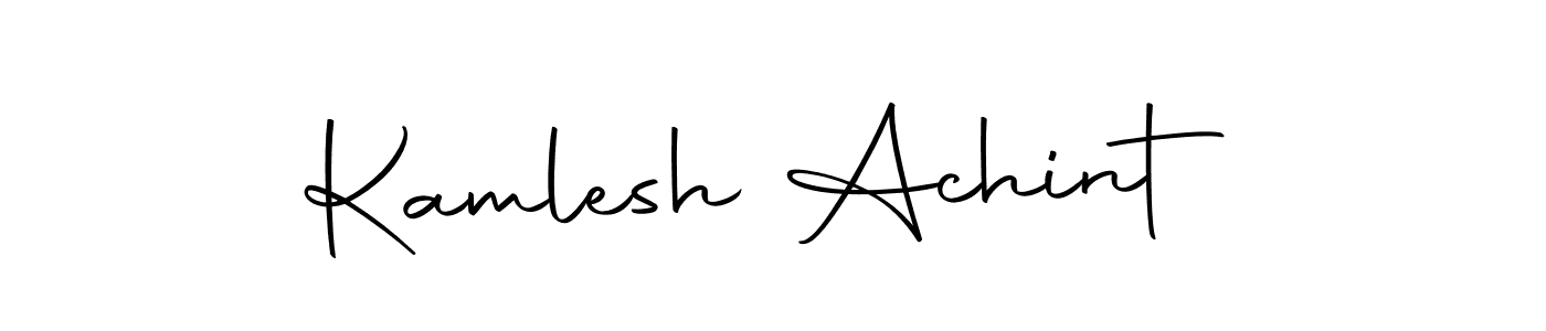 if you are searching for the best signature style for your name Kamlesh Achint. so please give up your signature search. here we have designed multiple signature styles  using Autography-DOLnW. Kamlesh Achint signature style 10 images and pictures png