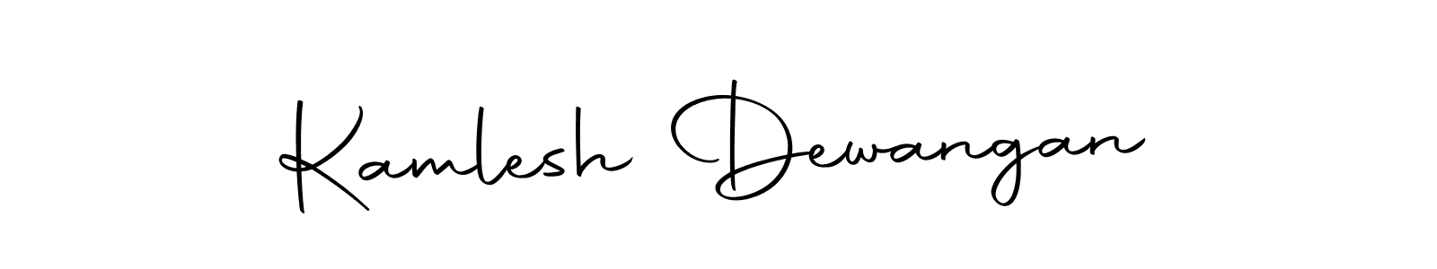 Create a beautiful signature design for name Kamlesh Dewangan. With this signature (Autography-DOLnW) fonts, you can make a handwritten signature for free. Kamlesh Dewangan signature style 10 images and pictures png