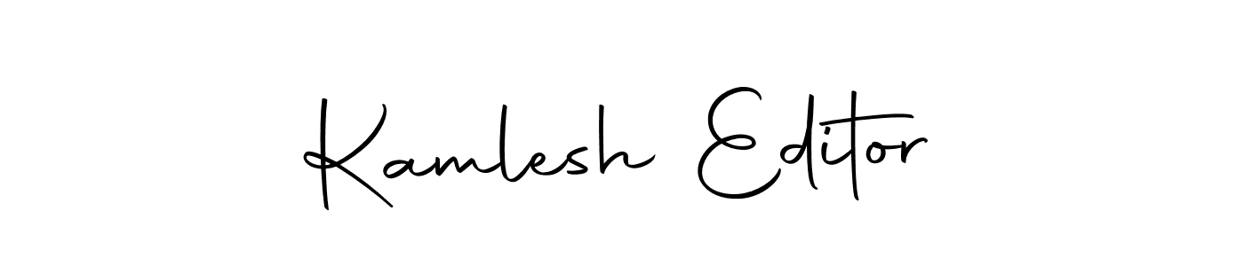 Use a signature maker to create a handwritten signature online. With this signature software, you can design (Autography-DOLnW) your own signature for name Kamlesh Editor. Kamlesh Editor signature style 10 images and pictures png