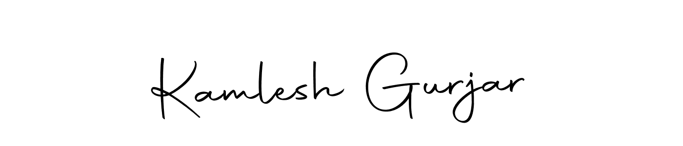 How to make Kamlesh Gurjar signature? Autography-DOLnW is a professional autograph style. Create handwritten signature for Kamlesh Gurjar name. Kamlesh Gurjar signature style 10 images and pictures png