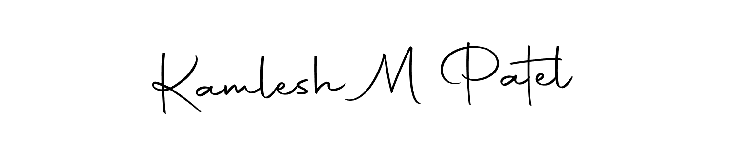 Design your own signature with our free online signature maker. With this signature software, you can create a handwritten (Autography-DOLnW) signature for name Kamlesh M Patel. Kamlesh M Patel signature style 10 images and pictures png