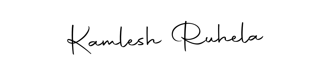 Make a beautiful signature design for name Kamlesh Ruhela. With this signature (Autography-DOLnW) style, you can create a handwritten signature for free. Kamlesh Ruhela signature style 10 images and pictures png