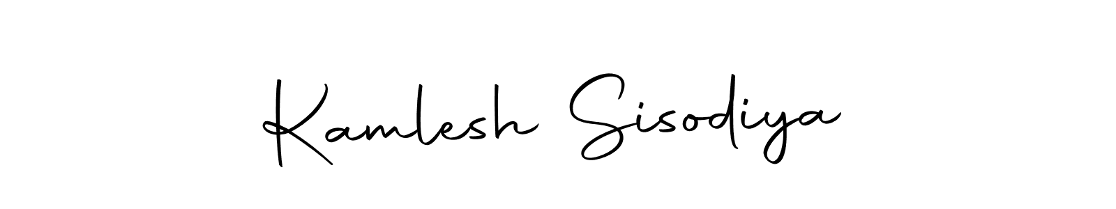 Kamlesh Sisodiya stylish signature style. Best Handwritten Sign (Autography-DOLnW) for my name. Handwritten Signature Collection Ideas for my name Kamlesh Sisodiya. Kamlesh Sisodiya signature style 10 images and pictures png