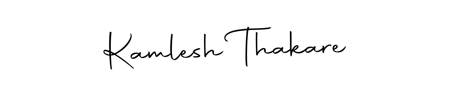 How to make Kamlesh Thakare signature? Autography-DOLnW is a professional autograph style. Create handwritten signature for Kamlesh Thakare name. Kamlesh Thakare signature style 10 images and pictures png