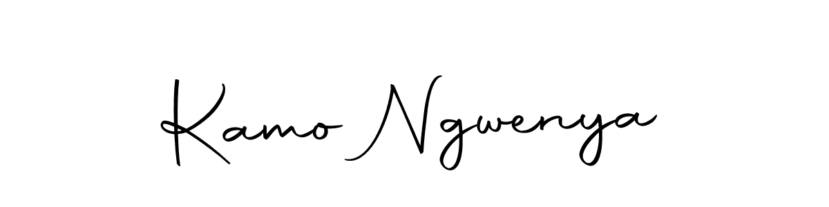 Create a beautiful signature design for name Kamo Ngwenya. With this signature (Autography-DOLnW) fonts, you can make a handwritten signature for free. Kamo Ngwenya signature style 10 images and pictures png