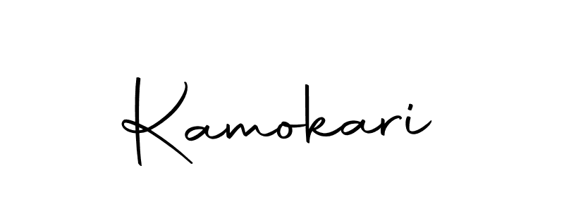 You can use this online signature creator to create a handwritten signature for the name Kamokari. This is the best online autograph maker. Kamokari signature style 10 images and pictures png