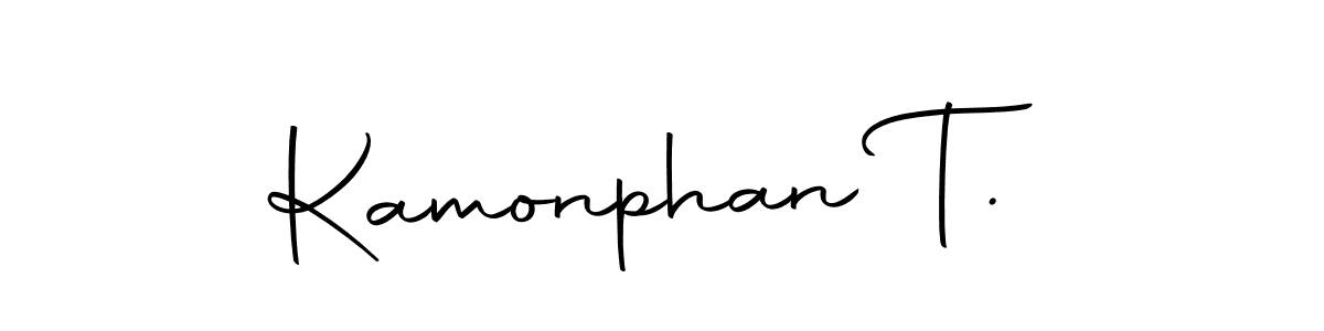 Make a short Kamonphan T. signature style. Manage your documents anywhere anytime using Autography-DOLnW. Create and add eSignatures, submit forms, share and send files easily. Kamonphan T. signature style 10 images and pictures png