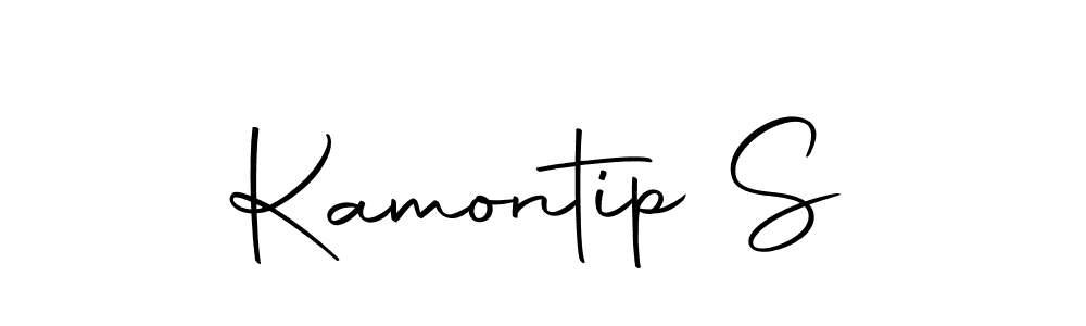 Make a beautiful signature design for name Kamontip S. With this signature (Autography-DOLnW) style, you can create a handwritten signature for free. Kamontip S signature style 10 images and pictures png