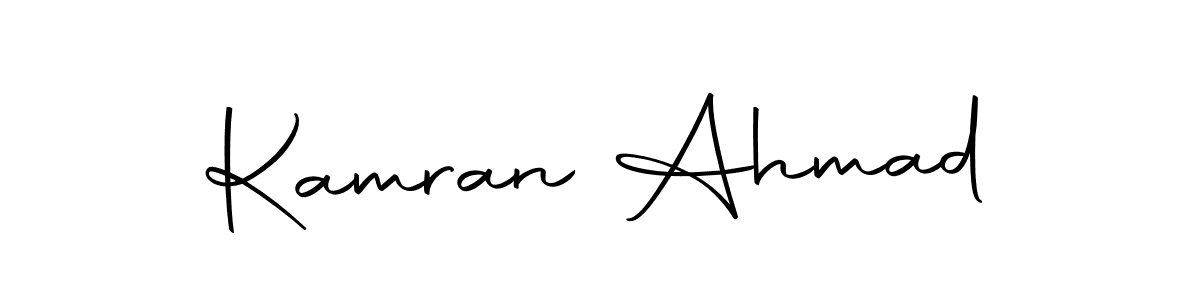 Make a beautiful signature design for name Kamran Ahmad. With this signature (Autography-DOLnW) style, you can create a handwritten signature for free. Kamran Ahmad signature style 10 images and pictures png