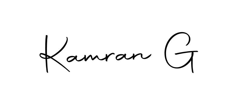 Design your own signature with our free online signature maker. With this signature software, you can create a handwritten (Autography-DOLnW) signature for name Kamran G. Kamran G signature style 10 images and pictures png