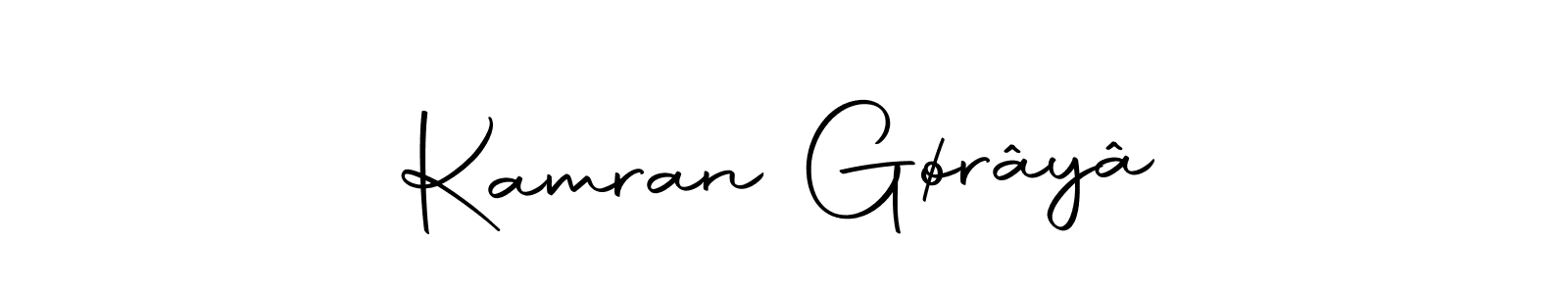 Make a beautiful signature design for name Kamran Gørâyâ. Use this online signature maker to create a handwritten signature for free. Kamran Gørâyâ signature style 10 images and pictures png