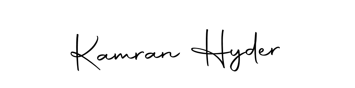 Make a short Kamran Hyder signature style. Manage your documents anywhere anytime using Autography-DOLnW. Create and add eSignatures, submit forms, share and send files easily. Kamran Hyder signature style 10 images and pictures png