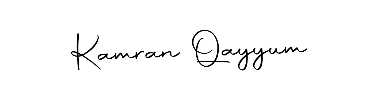 Create a beautiful signature design for name Kamran Qayyum. With this signature (Autography-DOLnW) fonts, you can make a handwritten signature for free. Kamran Qayyum signature style 10 images and pictures png