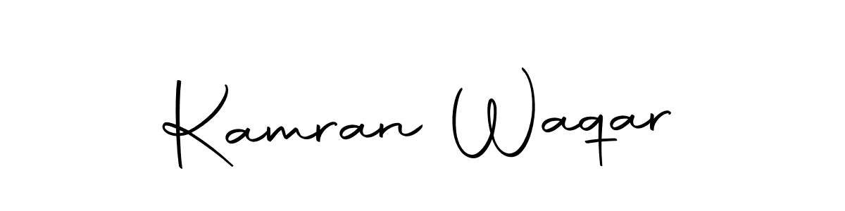 if you are searching for the best signature style for your name Kamran Waqar. so please give up your signature search. here we have designed multiple signature styles  using Autography-DOLnW. Kamran Waqar signature style 10 images and pictures png