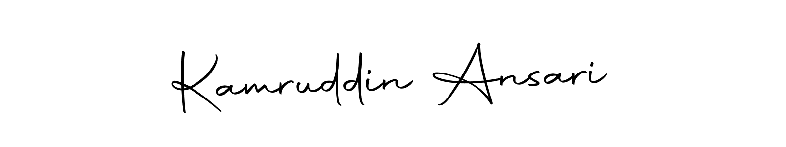 Make a beautiful signature design for name Kamruddin Ansari. Use this online signature maker to create a handwritten signature for free. Kamruddin Ansari signature style 10 images and pictures png