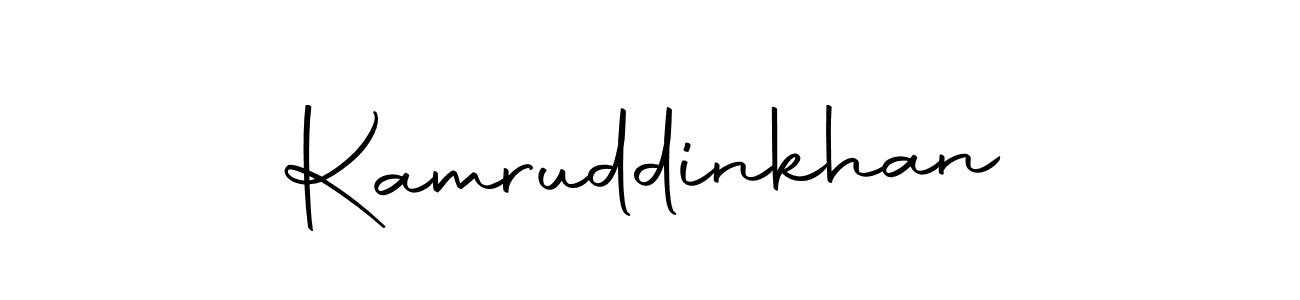 Create a beautiful signature design for name Kamruddinkhan. With this signature (Autography-DOLnW) fonts, you can make a handwritten signature for free. Kamruddinkhan signature style 10 images and pictures png