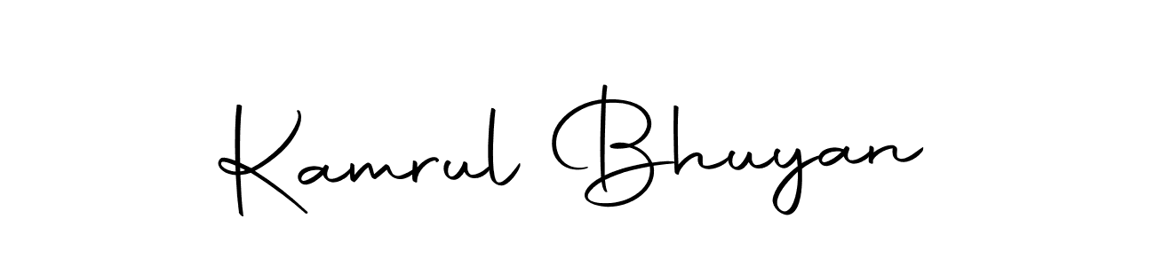 Create a beautiful signature design for name Kamrul Bhuyan. With this signature (Autography-DOLnW) fonts, you can make a handwritten signature for free. Kamrul Bhuyan signature style 10 images and pictures png