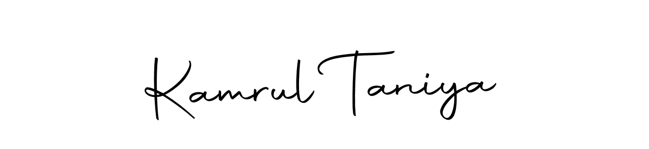 Similarly Autography-DOLnW is the best handwritten signature design. Signature creator online .You can use it as an online autograph creator for name Kamrul Taniya. Kamrul Taniya signature style 10 images and pictures png