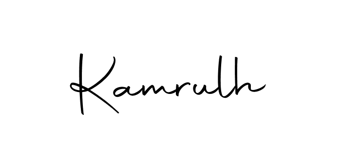 You should practise on your own different ways (Autography-DOLnW) to write your name (Kamrulh) in signature. don't let someone else do it for you. Kamrulh signature style 10 images and pictures png