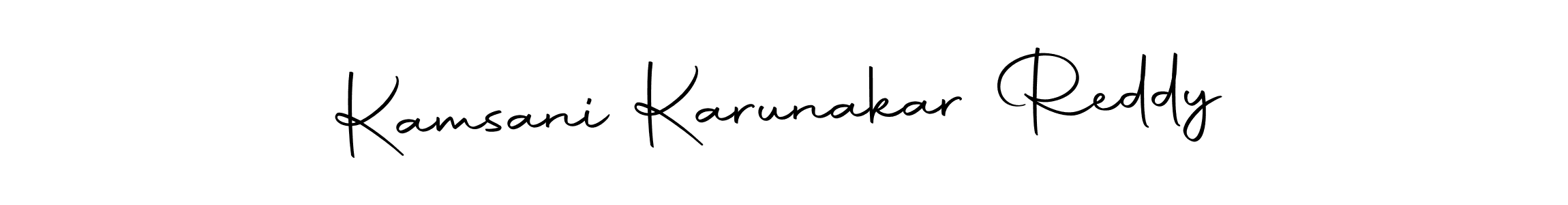 Make a beautiful signature design for name Kamsani Karunakar Reddy. Use this online signature maker to create a handwritten signature for free. Kamsani Karunakar Reddy signature style 10 images and pictures png