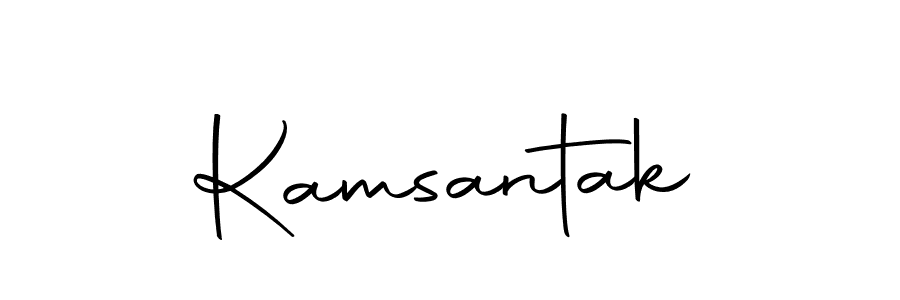 How to make Kamsantak signature? Autography-DOLnW is a professional autograph style. Create handwritten signature for Kamsantak name. Kamsantak signature style 10 images and pictures png
