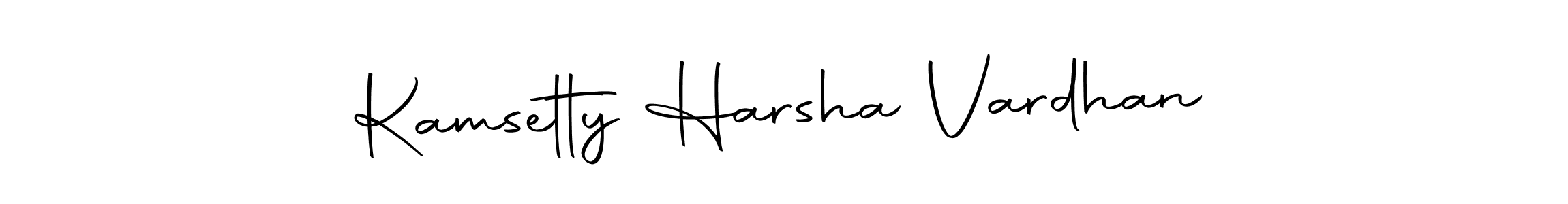 Create a beautiful signature design for name Kamsetty Harsha Vardhan. With this signature (Autography-DOLnW) fonts, you can make a handwritten signature for free. Kamsetty Harsha Vardhan signature style 10 images and pictures png