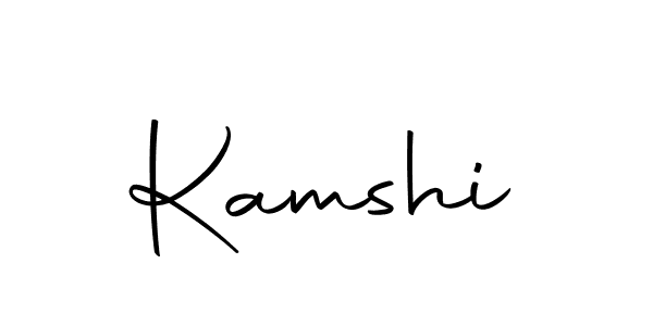 Create a beautiful signature design for name Kamshi. With this signature (Autography-DOLnW) fonts, you can make a handwritten signature for free. Kamshi signature style 10 images and pictures png