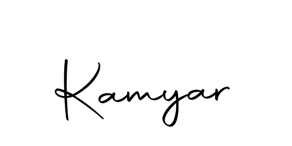 Use a signature maker to create a handwritten signature online. With this signature software, you can design (Autography-DOLnW) your own signature for name Kamyar. Kamyar signature style 10 images and pictures png