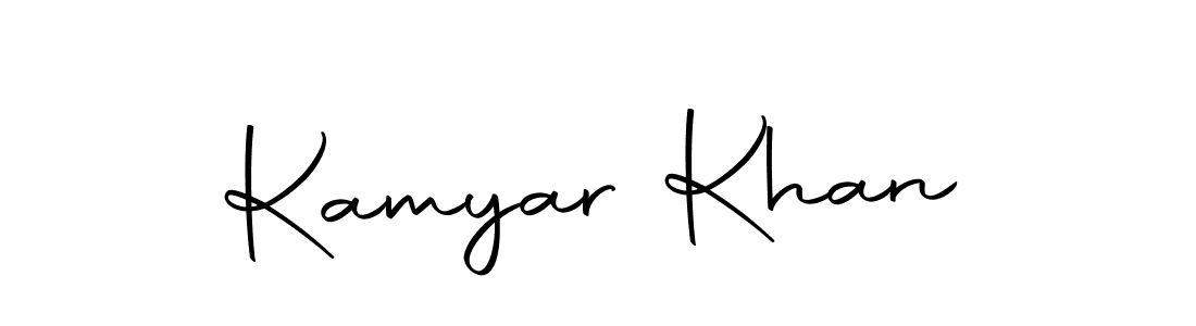 You can use this online signature creator to create a handwritten signature for the name Kamyar Khan. This is the best online autograph maker. Kamyar Khan signature style 10 images and pictures png