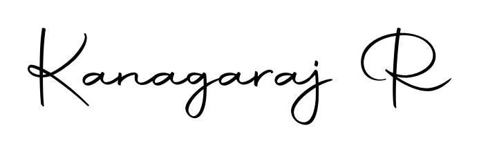 Enhance your business communications with Kanagaraj R signature in Autography-DOLnW lettering. Clean, modern, and universally compatible. Kanagaraj R signature style 10 images and pictures png