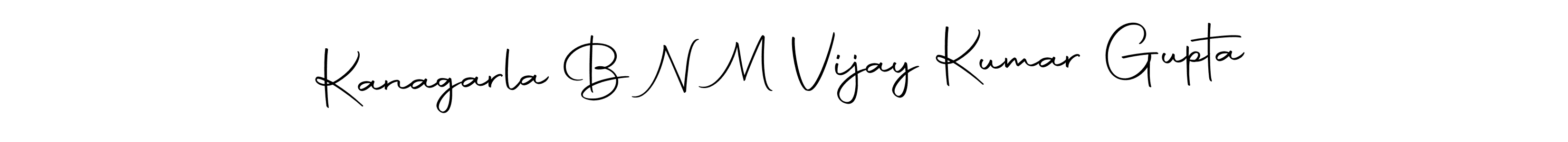 Make a beautiful signature design for name Kanagarla B N M Vijay Kumar Gupta. With this signature (Autography-DOLnW) style, you can create a handwritten signature for free. Kanagarla B N M Vijay Kumar Gupta signature style 10 images and pictures png