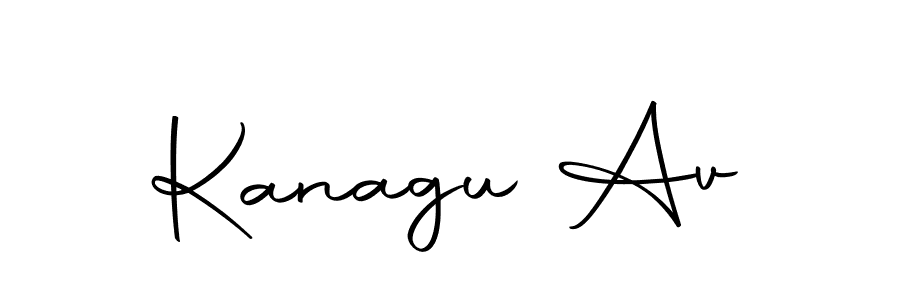 How to make Kanagu Av name signature. Use Autography-DOLnW style for creating short signs online. This is the latest handwritten sign. Kanagu Av signature style 10 images and pictures png