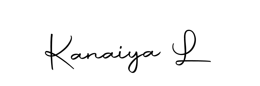 Make a beautiful signature design for name Kanaiya L. Use this online signature maker to create a handwritten signature for free. Kanaiya L signature style 10 images and pictures png