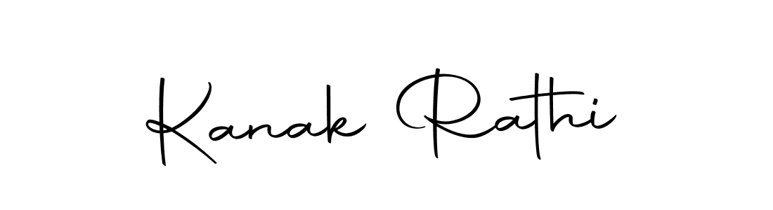 How to make Kanak Rathi name signature. Use Autography-DOLnW style for creating short signs online. This is the latest handwritten sign. Kanak Rathi signature style 10 images and pictures png