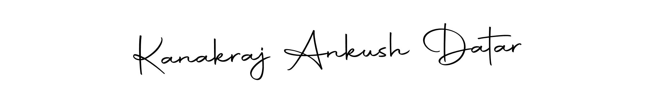 You should practise on your own different ways (Autography-DOLnW) to write your name (Kanakraj Ankush Datar) in signature. don't let someone else do it for you. Kanakraj Ankush Datar signature style 10 images and pictures png