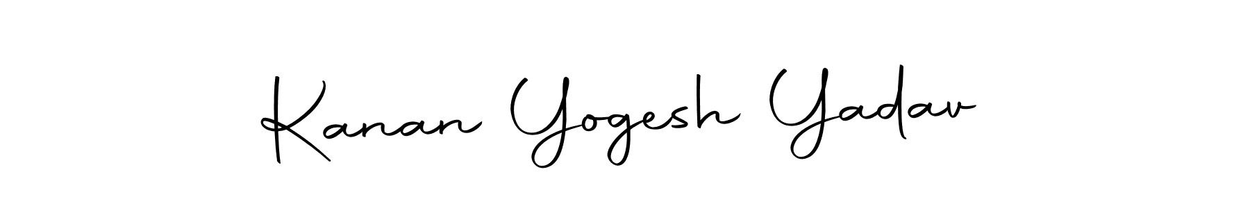 Design your own signature with our free online signature maker. With this signature software, you can create a handwritten (Autography-DOLnW) signature for name Kanan Yogesh Yadav. Kanan Yogesh Yadav signature style 10 images and pictures png