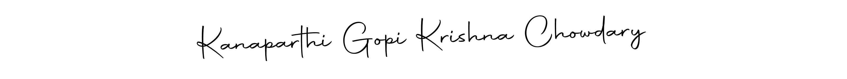 Kanaparthi Gopi Krishna Chowdary stylish signature style. Best Handwritten Sign (Autography-DOLnW) for my name. Handwritten Signature Collection Ideas for my name Kanaparthi Gopi Krishna Chowdary. Kanaparthi Gopi Krishna Chowdary signature style 10 images and pictures png