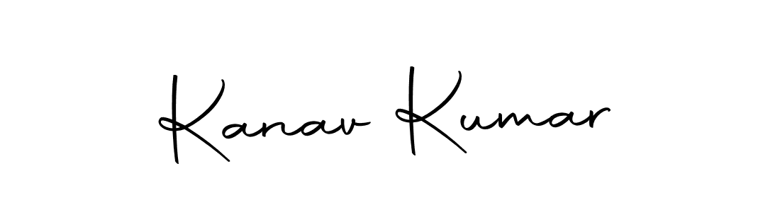 How to make Kanav Kumar name signature. Use Autography-DOLnW style for creating short signs online. This is the latest handwritten sign. Kanav Kumar signature style 10 images and pictures png